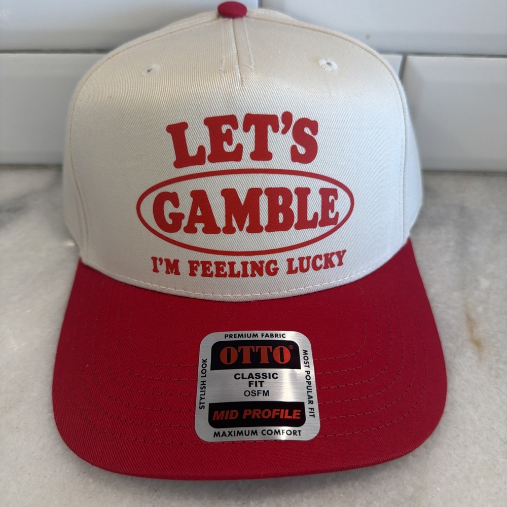 Let's Gamble I'm Feeling Lucky Trucker Hat